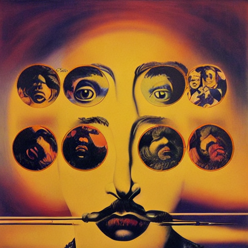 The Beatles by Dali