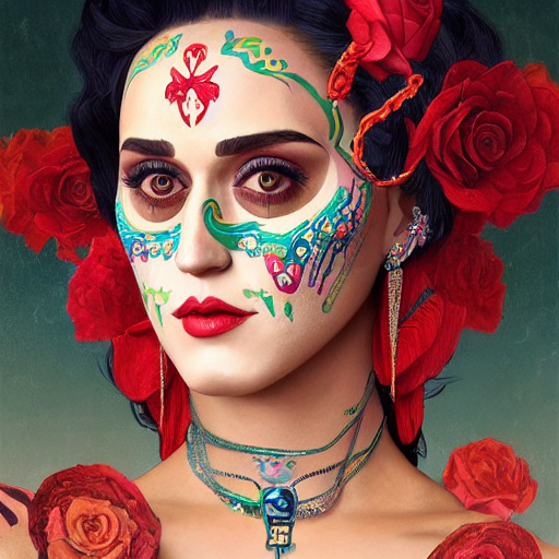 Katy Perry Mexican Day of the Dead