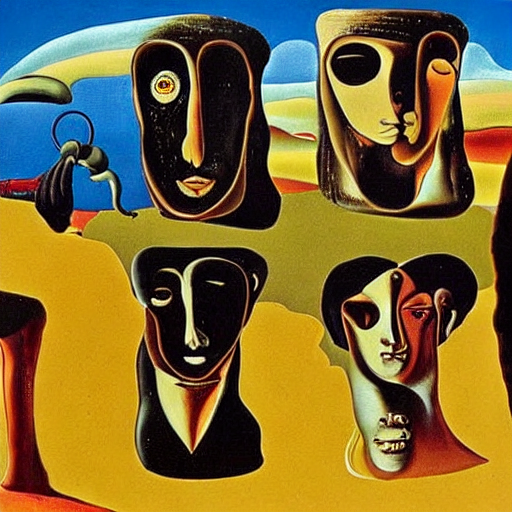 The Beatles by Dali