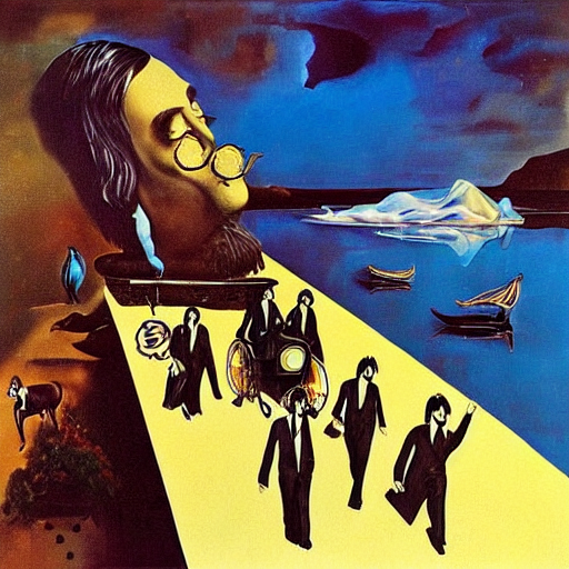 The Beatles by Dali