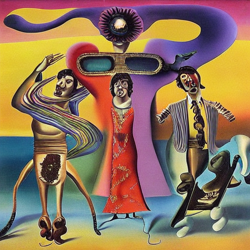 The Beatles by Dali