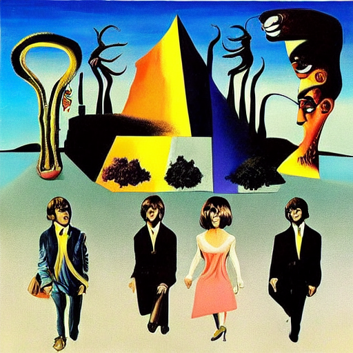 The Beatles by Dali