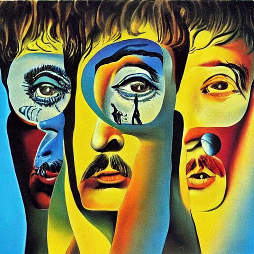 The Beatles by Dali