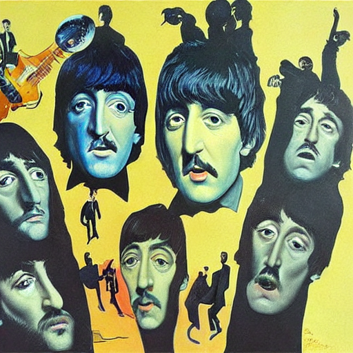 The Beatles by Dali